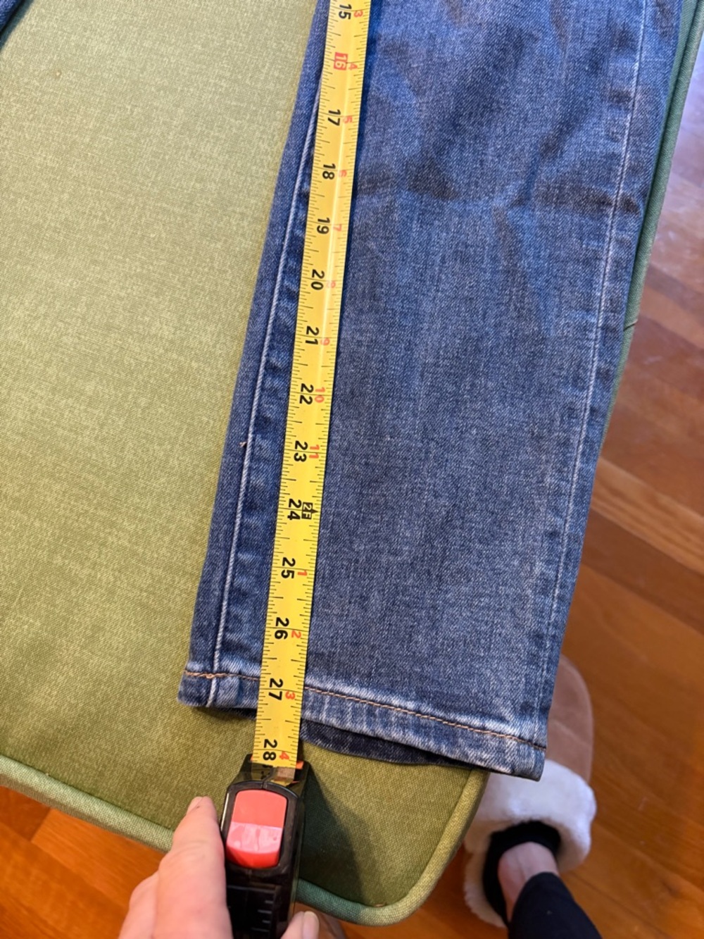 Dear John Women's Straight Leg Jeans in Blue Wash